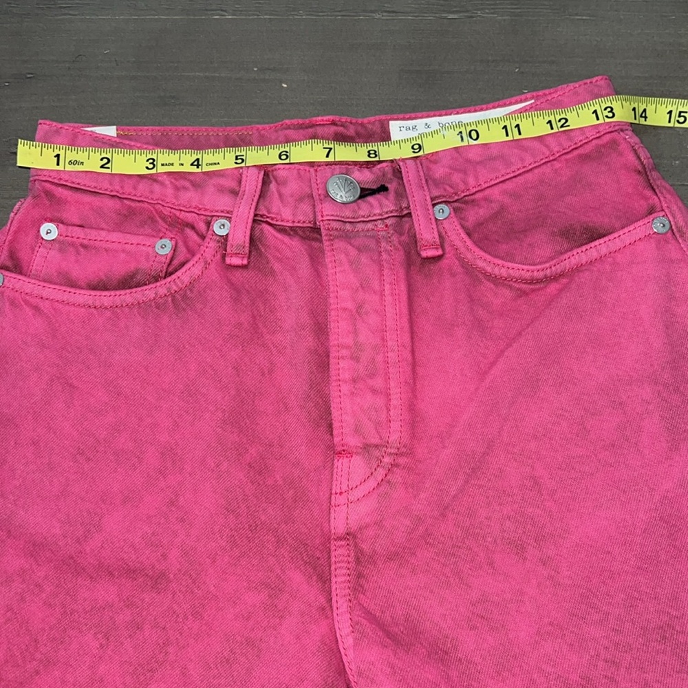 Rag & Bone Maya 6” Shorts Bright Fuchsia 25 Organic Cotton NWT - Picture 13 of 16